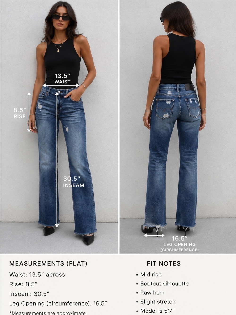 Just Cavalli Italy Bootcut Jeans Distressed Raw Hem Designer Sz 27 Y2K Archive - Picture 9 of 9